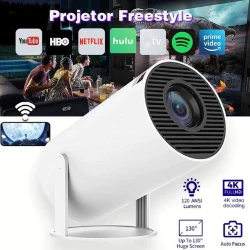 Projetor Inteligente HY300 PRO 4K Android 11 WiFi e Bluetooth
