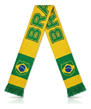 Cachecol Seleção Brasileira Verde e Amarelo Copa do Mundo – Grande