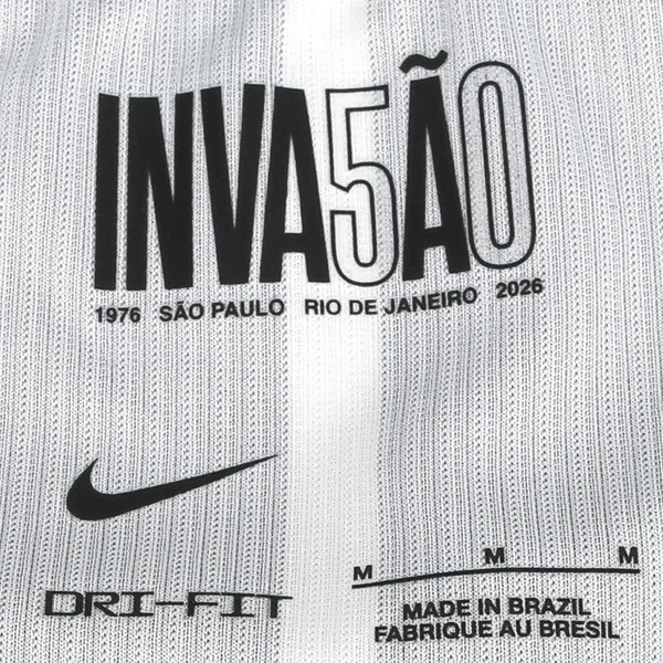 Camisa Corinthians I 2026 Torcedor Nike Masculina - Branco