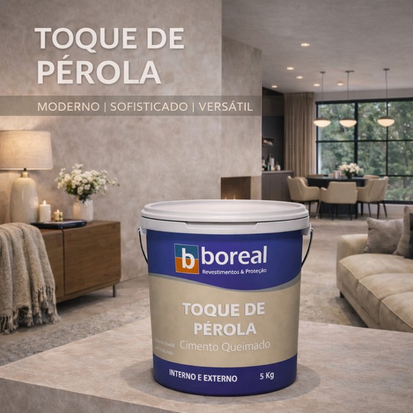 Cimento Queimado Perolizado Avelã pérola 3kg