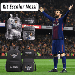 Kit Mochila Escolar Messi