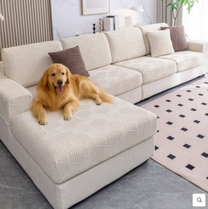 Capa Elástica Impermeável para Sofá Retrátil e Modular com Estampa Colmeia – Cobertura Total