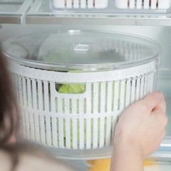 Kit organizador e secador de saladas Ou 5,5L Linha Clear Fresh