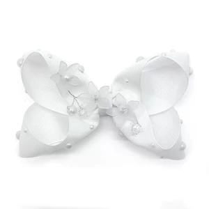Laço de Cabelo - Luxo Pérola Branco