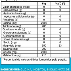 MAGNESIO INOSITOL - COM GLICINA, MELATONINA E TRIPTOFANO - 300G - CHEF WHEY