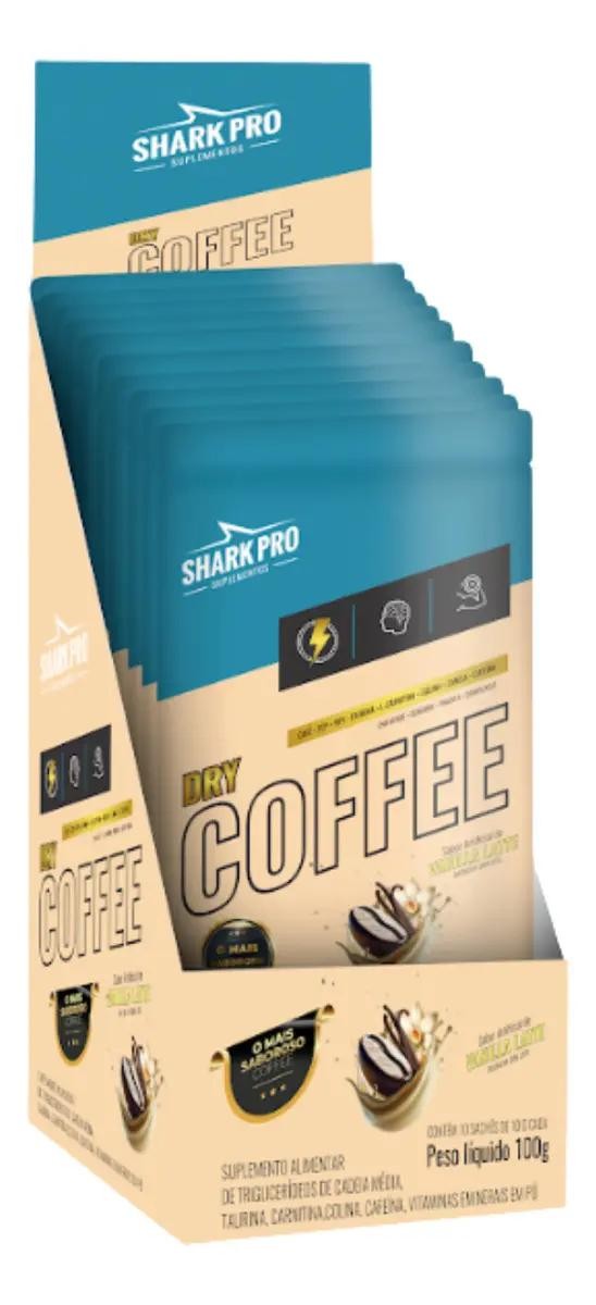 DRY COFEE VANILLA LATTE - CAIXA C/10  - SHARK PRO