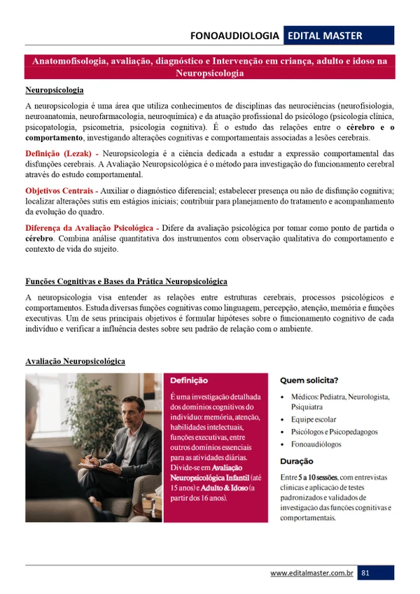 Fonoaudiologia ENARE 2026/2027
