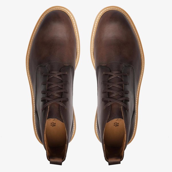 Bota Masculina Malaga Marrom Tratorada