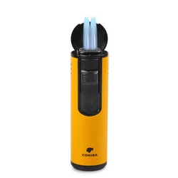 Isqueiro Maçarico Cohiba 152 - Amarelo (4 Chamas)