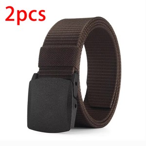 Cinto masculino ao ar livre casual cinto de lona metal treinamento livre cinto tático de náilon com calças jeans cinto cintos esportivos para homens