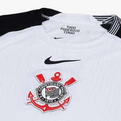 Camisa Corinthians I 25/26 s/n Jogador Masculina - Branco+Preto 1.1