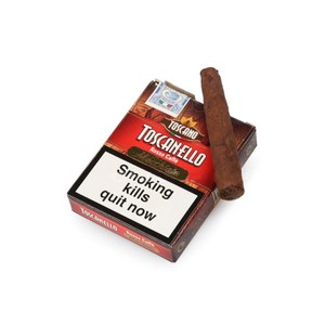 Charuto Toscano Toscanello Rosso Macchiato - Petaca com 5
