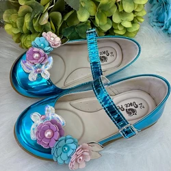 Sapatilha Doce Pé -  Azul Metalizada