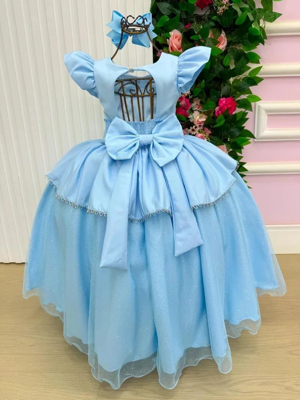 Vestido Fantasia Longo - Cinderela 