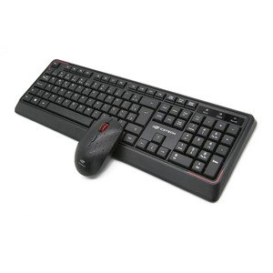 Kit Teclado Com Mouse Sem Fio K-W70BK Preto C3Tech