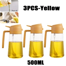 200/300/500ml garrafa de spray de óleo churrasco cozinhar pulverizador de azeite de plástico spray de óleo de cozimento garrafa vazia garrafa de vinagre ou escova de óleo