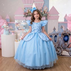 Vestido Fantasia Longo - Cinderela 