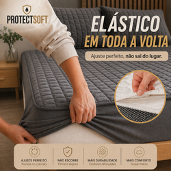 ProtectSoft™ – Pague 1, Leve 3 | Capa Impermeável Premium + 2 Fronhas [OFERTA LIMITADA 🔥]