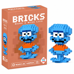 Mini Blocos de Montar Lula Molusco Pixelado Colecionável - 1