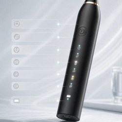 Escova de Dente Elétrica Sônica Ultrassônica Recarregável Bivolt 6 Modos com 4 Cabeças e Temporizador
