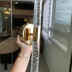 Luminária Arandela Dourada Cristal