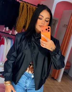 JAQUETA INSPIRAÇÃO ZARA PRETA