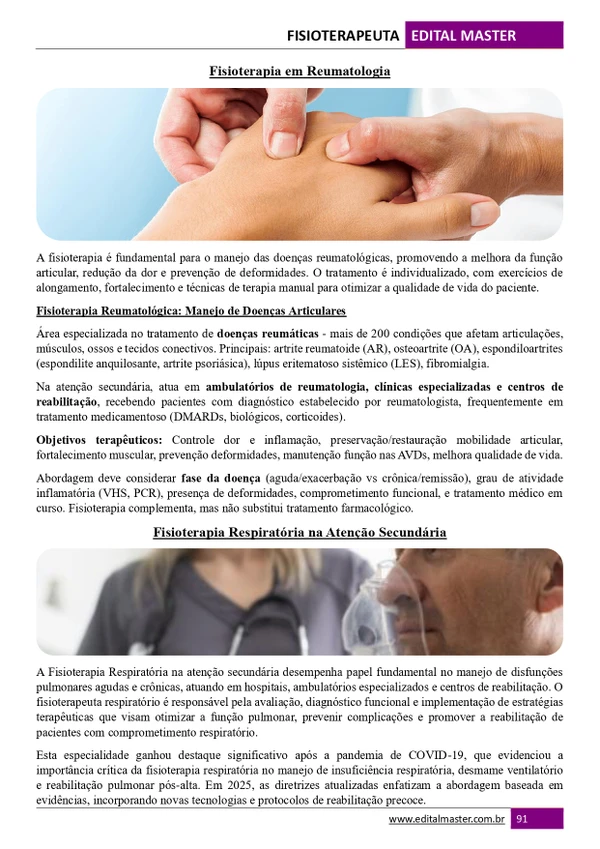 Fisioterapeuta - Ministério da Saúde