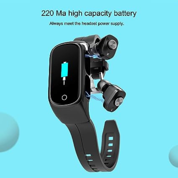 Smartwatch Relógio inteligente Fone Bluetooth 2 em 1 N8 (PRE