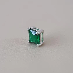 Pingente Galeria Carre Quadrado 6MM Cristal Verde