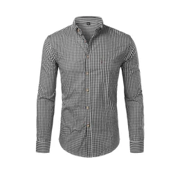 Camisa Social Masculina Manga Longa Quadriculada Matezzo