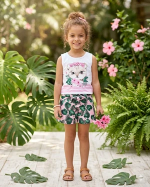 6815 CONJUNTO  WILD FOFURINHA  ESTAMPADO TIME KIDS