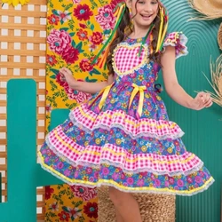 Vestido Junino - Estampado Floral Color 