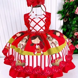 Vestido Temático - Chapeuzinho Vermelho Com Capa