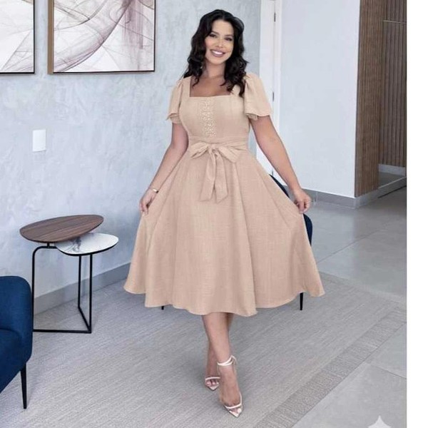 Vestido Midi Luxo 