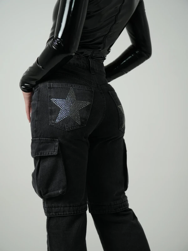Velour Calça Cargo Star 