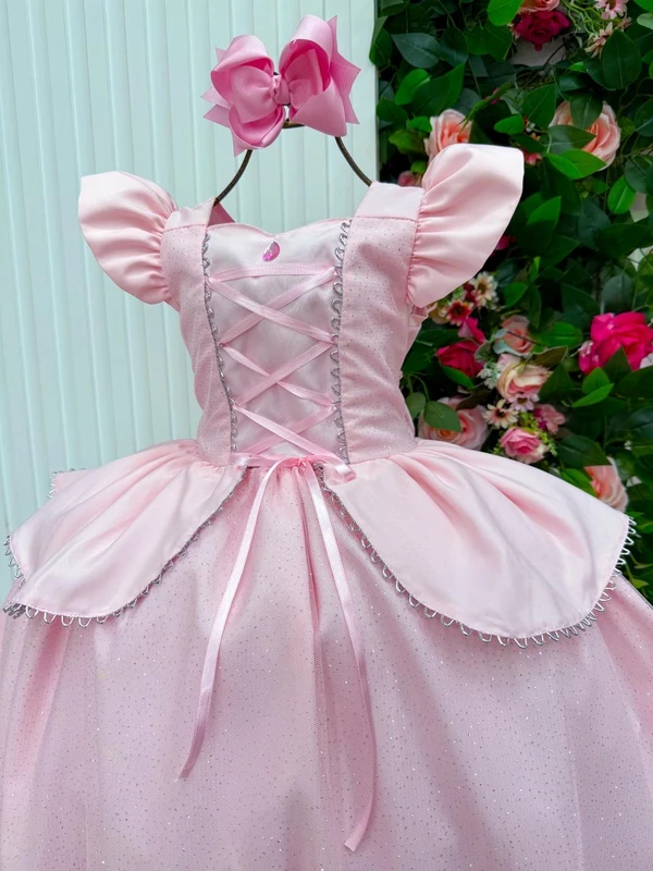 Vestido Fantasia Luxo - Inspiração Princesas 