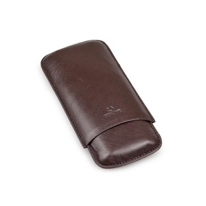 Porta 3 Charutos em Couro Nerone Classy - Marrom