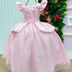Vestido Fantasia Luxo - Inspiração Princesas 