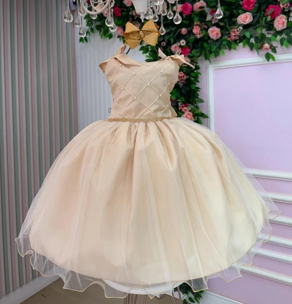 Vestido Luxo Gold - Dourado 