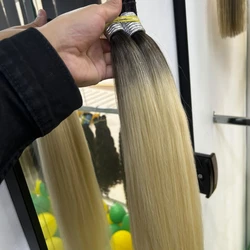 Cabelo Vietnamita Loiro Raiz Escura 65cm - 100gr