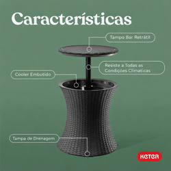 Cooler Mesa Rattan Keter