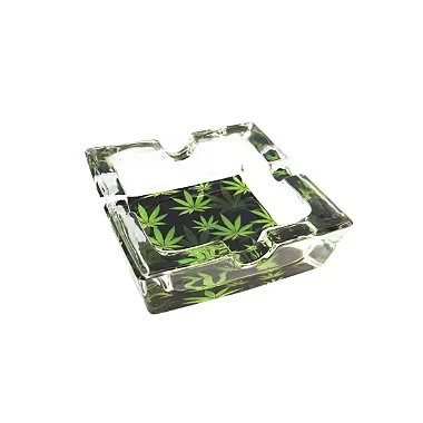 Cinzeiro de Vidro para Cigarro Quadrado Pequeno - Hemp 01