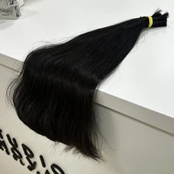 Cabelo Brasileiro Castanho 50 cm Liso (Leves Ondulações) - 100gr
