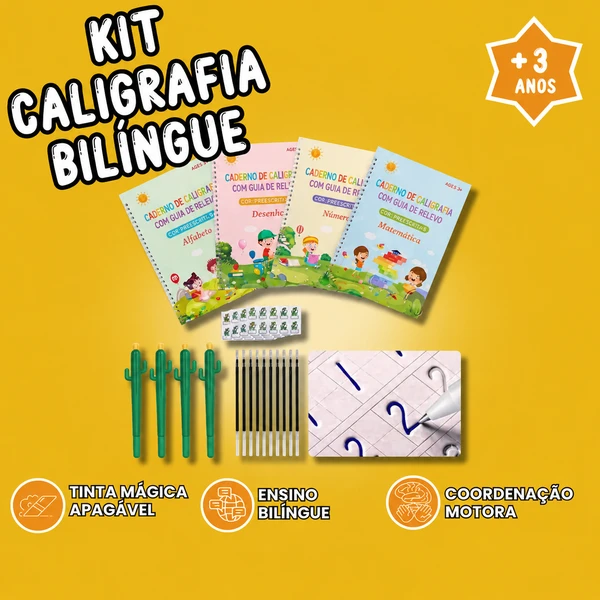 Kit Caligrafia™ - PROMOÇÃO Compre 1 Leve 4
