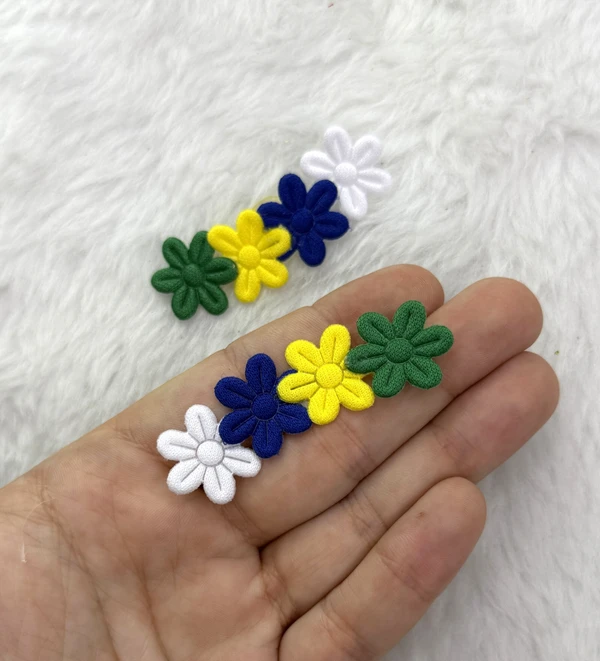 Laço Flores tons da Copa  - 8 unid