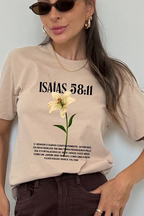 Camiseta Feminina Chocolate Estampa Isaías
