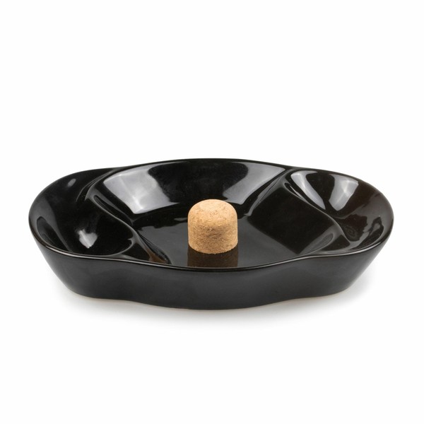 Cinzeiro para 2 Cachimbos Meglio London - Preto