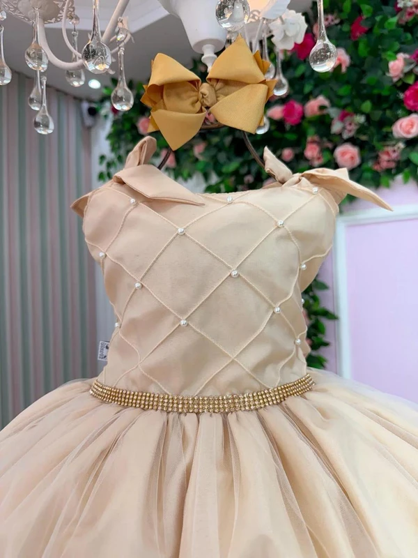 Vestido Luxo Gold - Dourado 