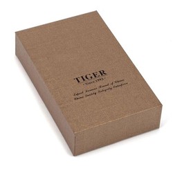 Isqueiro Eletrônico Tiger Slide Slim - Preto/Dourado