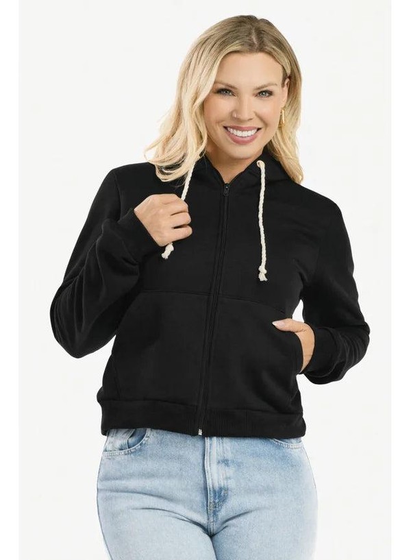 Conjunto Moletom Peluciado Basic Preto